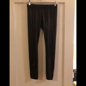 Black pleather leggings by Guess XS